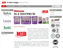 Tablet Screenshot of mi-biotech.com